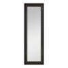 Over-the-Door Mirror with Hardware, 17X53 IN, Black Finish