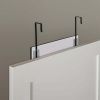 Over-the-Door Mirror with Hardware, 17X53 IN, Black Finish