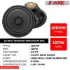 12 Inch Subwoofers Replacement Speaker Premium DJ sub Woofer 1200W Max Power 8 Ohm - WF 12120